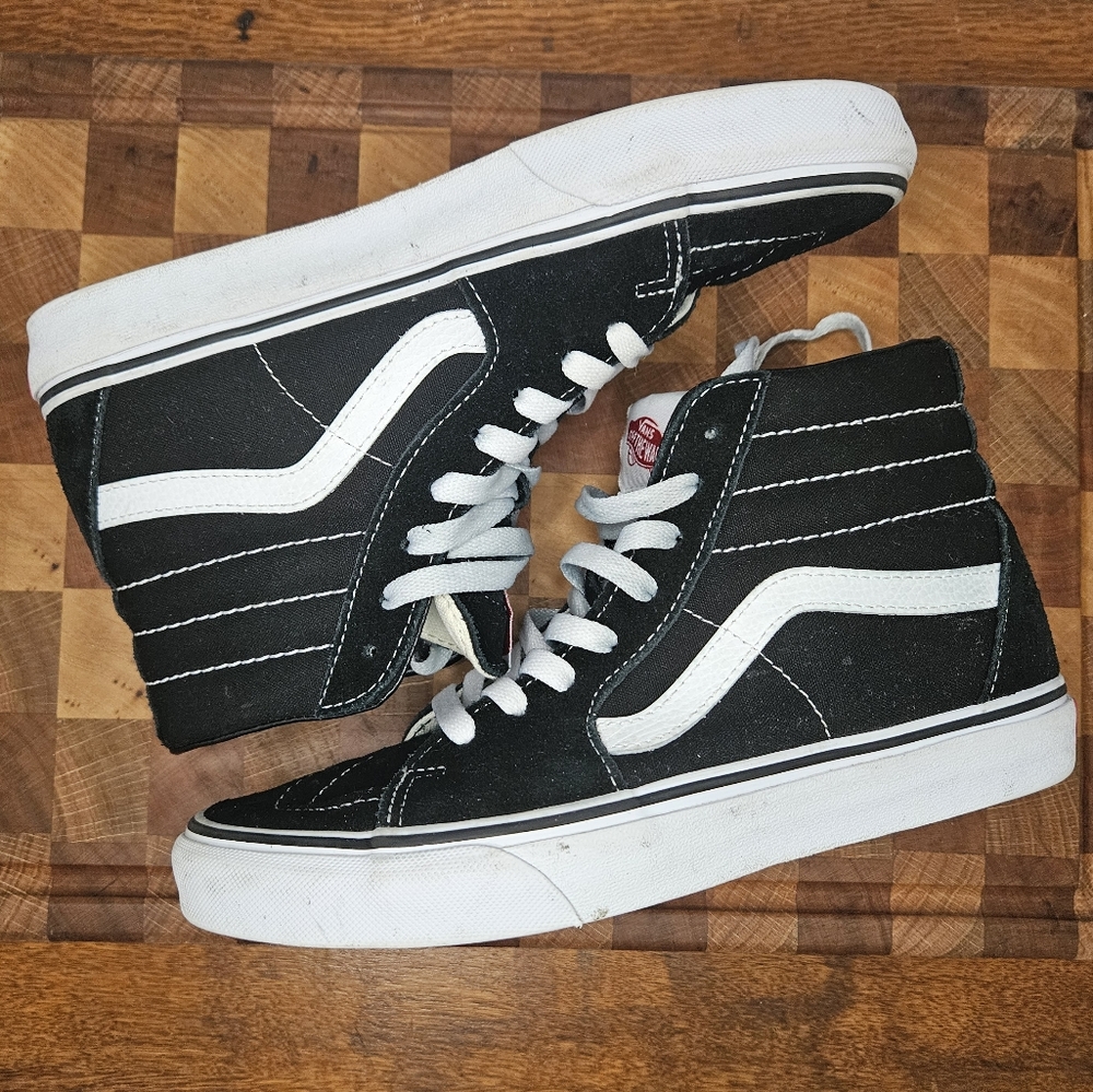 Vans Hightower Black and white suede Size 6.5 men's 8 women's - Picture 14 of 14